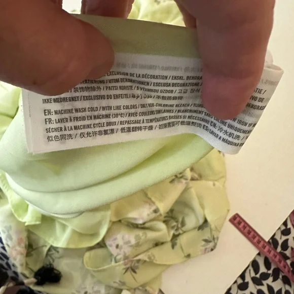 Abercrombie & Fitch Green Floral Halter Tie Neck Ultra Feminine Dress NWOT M - Picture 13 of 16